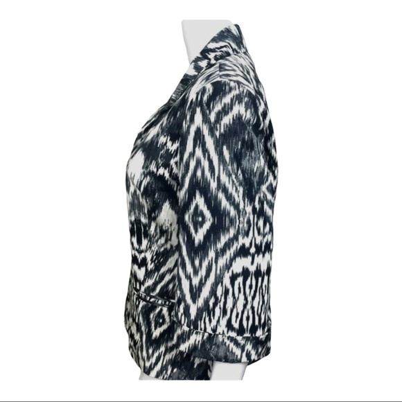 Lafayette 148 NY Jacket Mob Wives Geo Print Chic 12 Lined - Picture 4 of 12